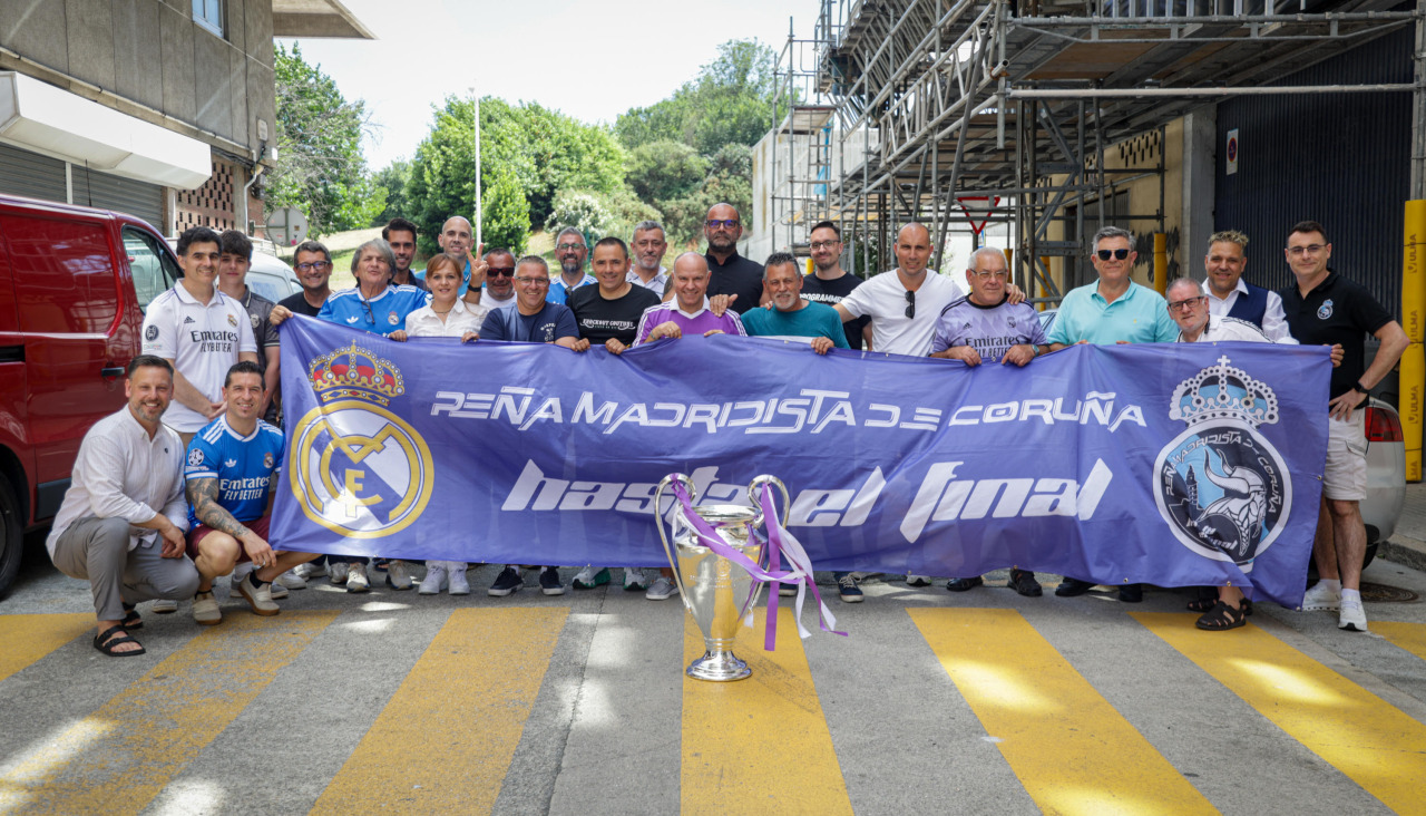 La peña madridista de A Coruña, en la parrillada A Chispa de Eirís