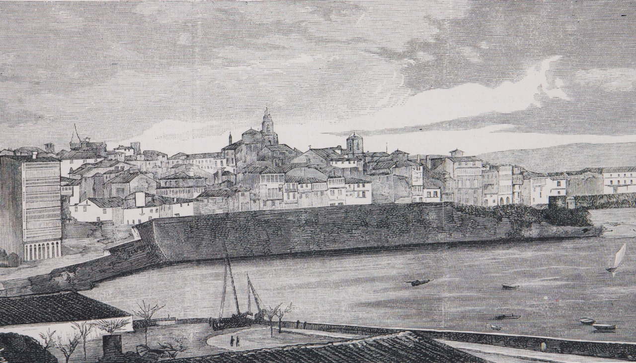 Vista de la ciudad, por G. Meléndez, publicada en 1879