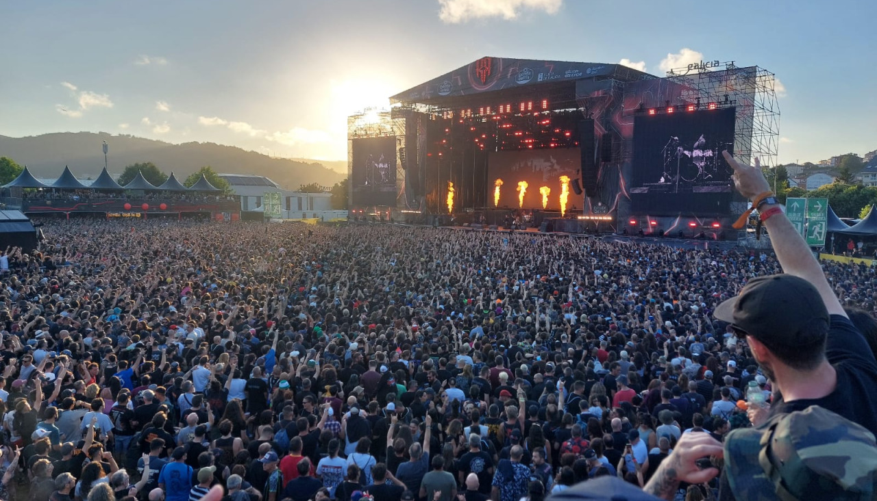 Iron Maiden en concierto en el Resurrection Fest