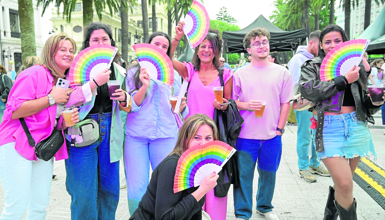 Un momento del Atlantic Pride 2025, en Méndez Núñez