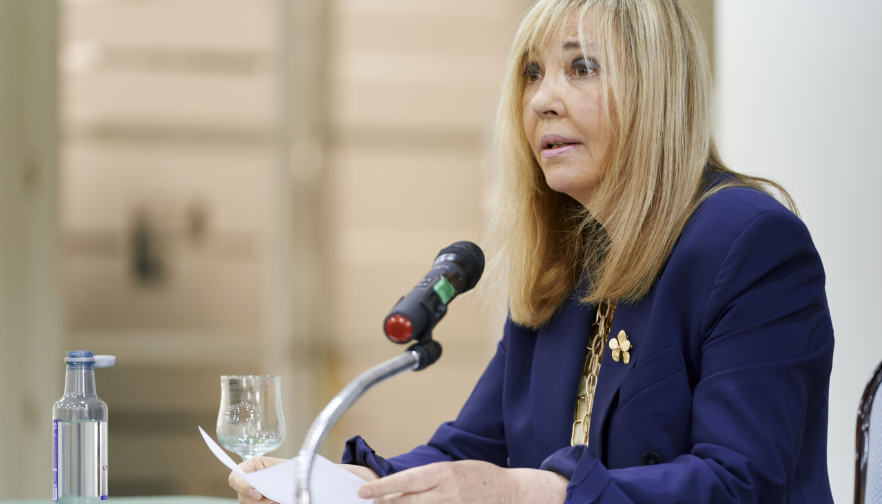 La presidenta del Tribunal Supremo y del Consejo General del Poder Judicial (CGPJ), Isabel Perelló, durante un acto en Ávila