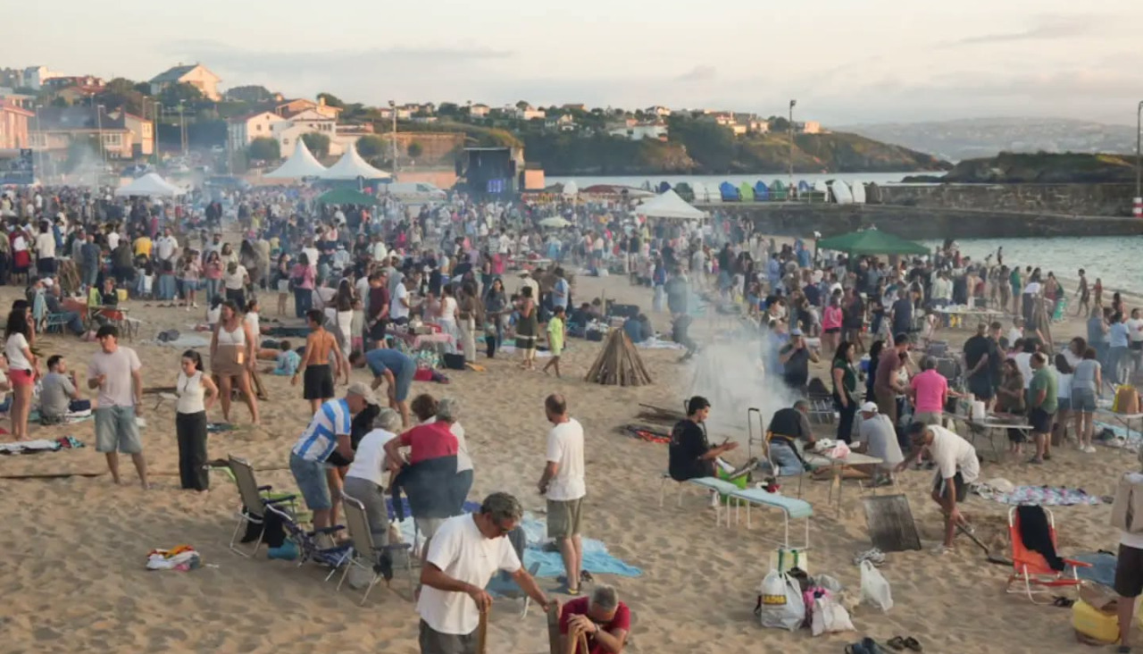 Sardiñada en las Festas do Mar de Mera