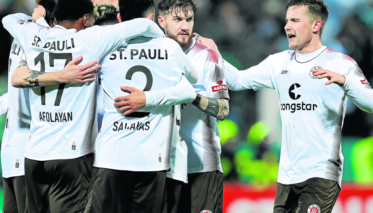 Imagen de un partido del St. Pauli