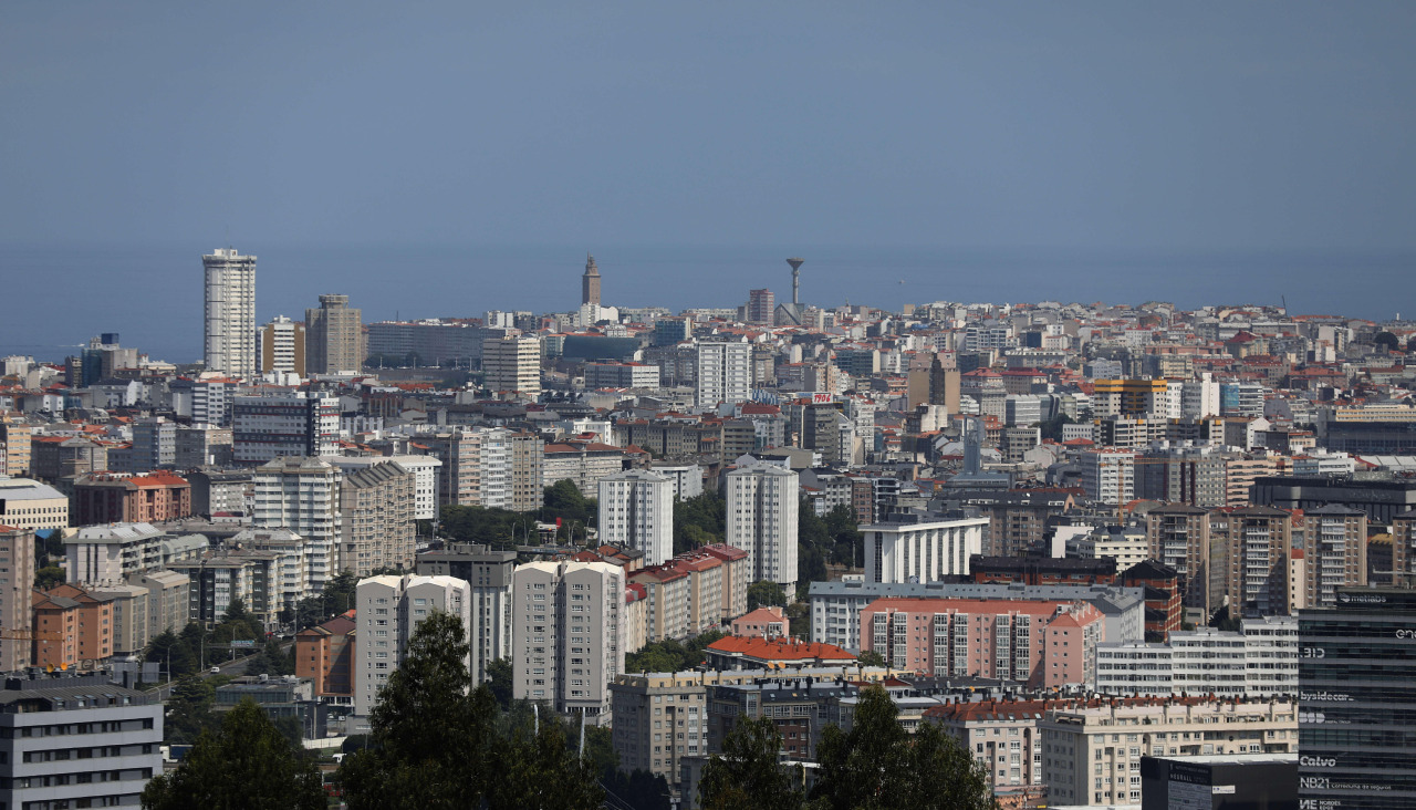 Vistas de la ciudad desde A Zapateira