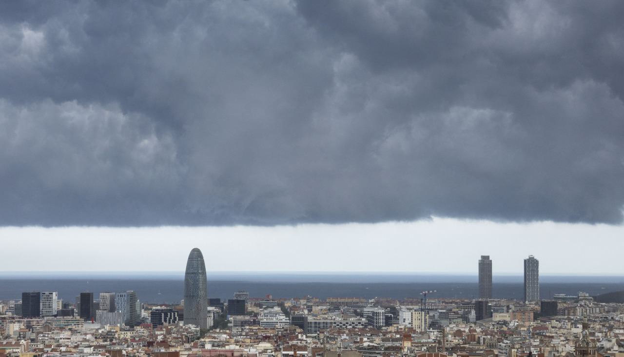 Cielo encapotado en Barcelona