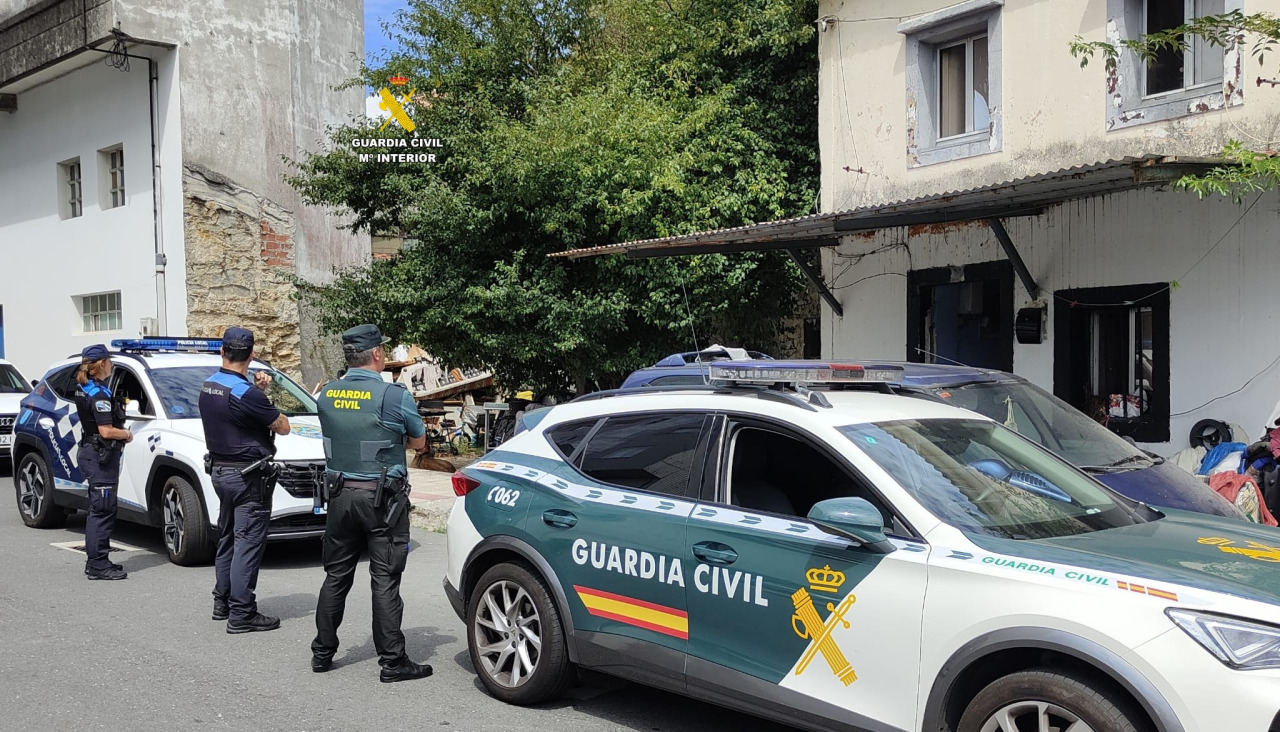 Operación Artime de la Guardia Civil en Meicende, Arteixo