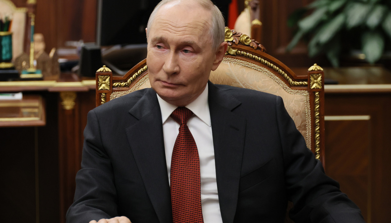 Putin, durante una entrevista en el Kremlin en Moscú, este sábado