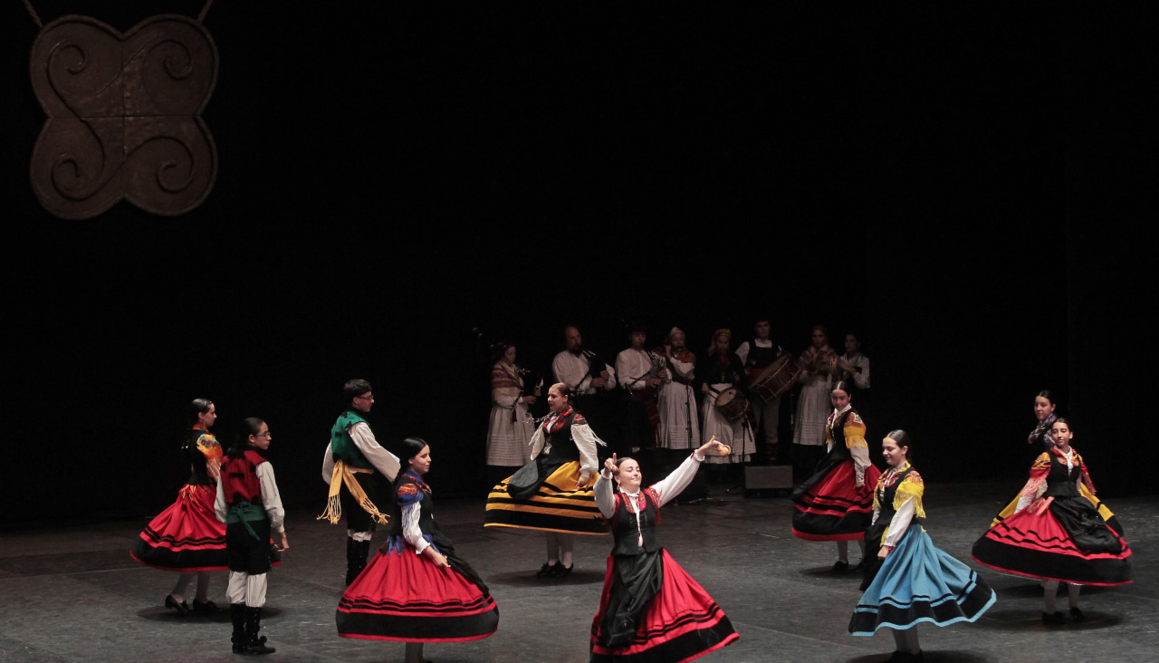 Unha actuación dun dos concursos de bailes de Xacarandaina