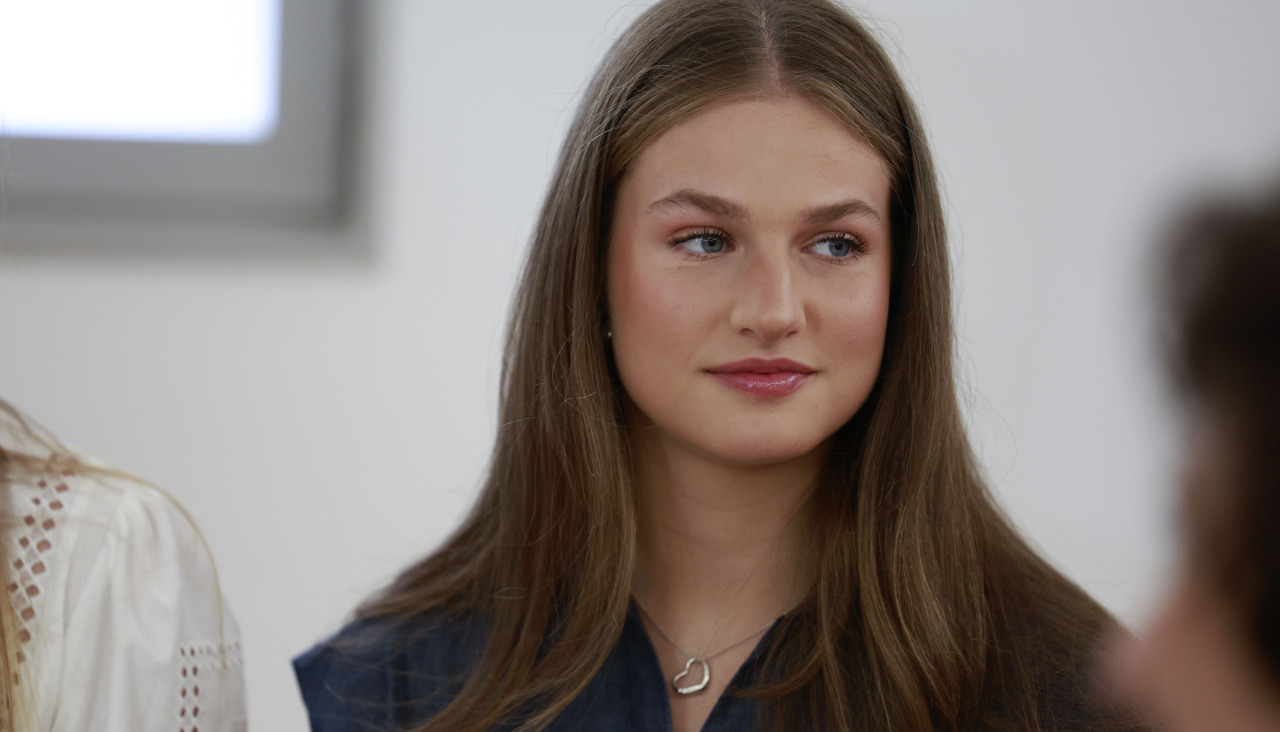 La princesa Leonor, en un encuentro de la Fundación Ibercaja
