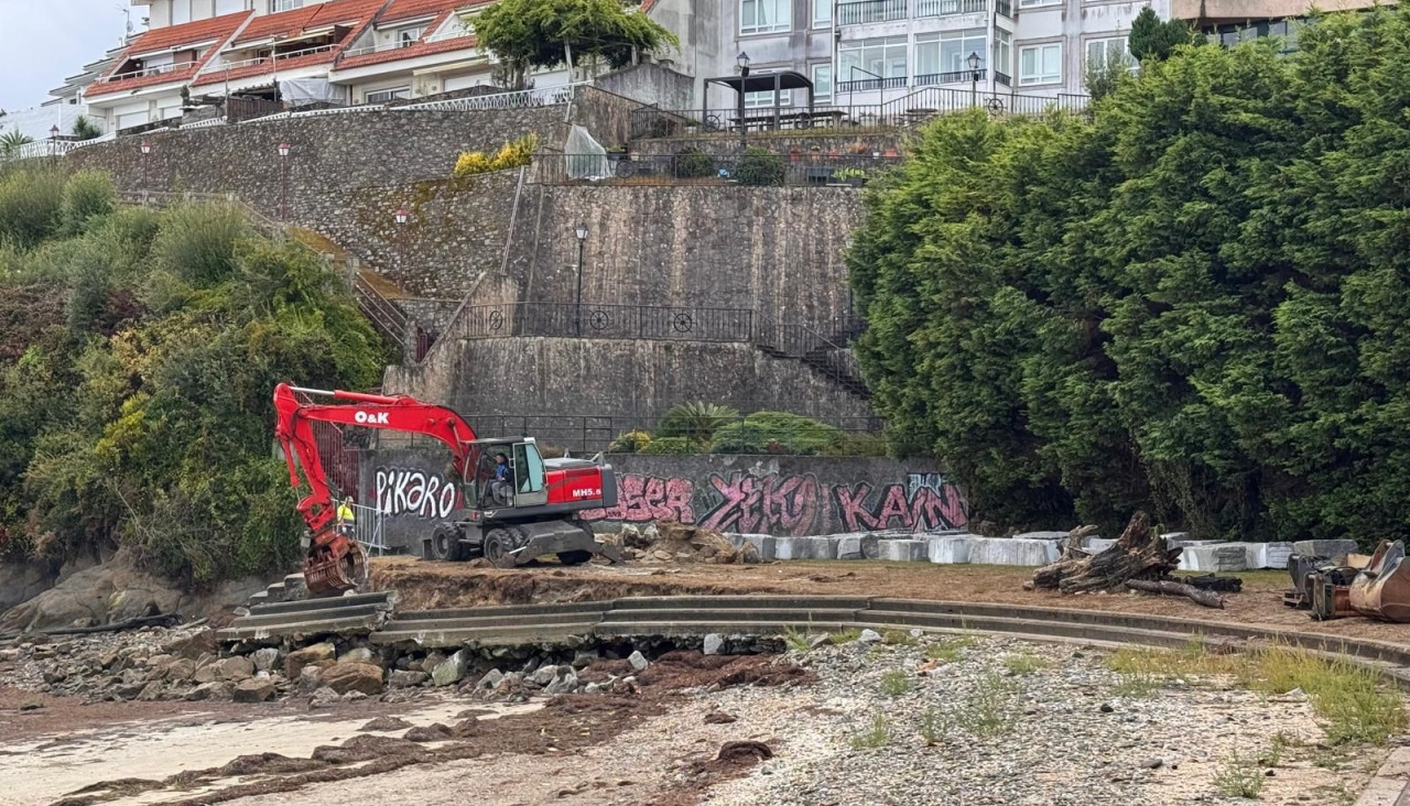 Las obras comenzaron esta semana en el extremo verde de O Curruncho