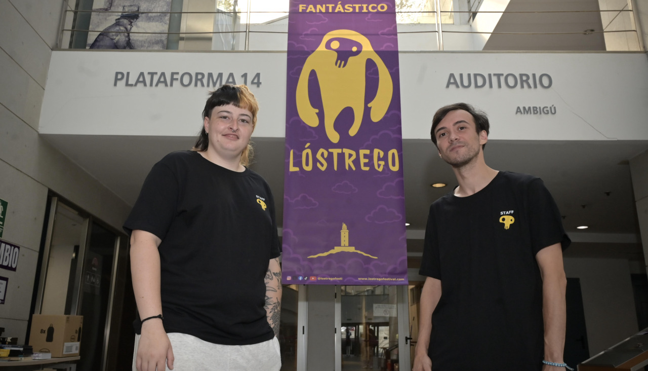 Anabel Soto y Jorge G. Formoso, directores del festival de cine fantástico Lóstrego, en el Fórum