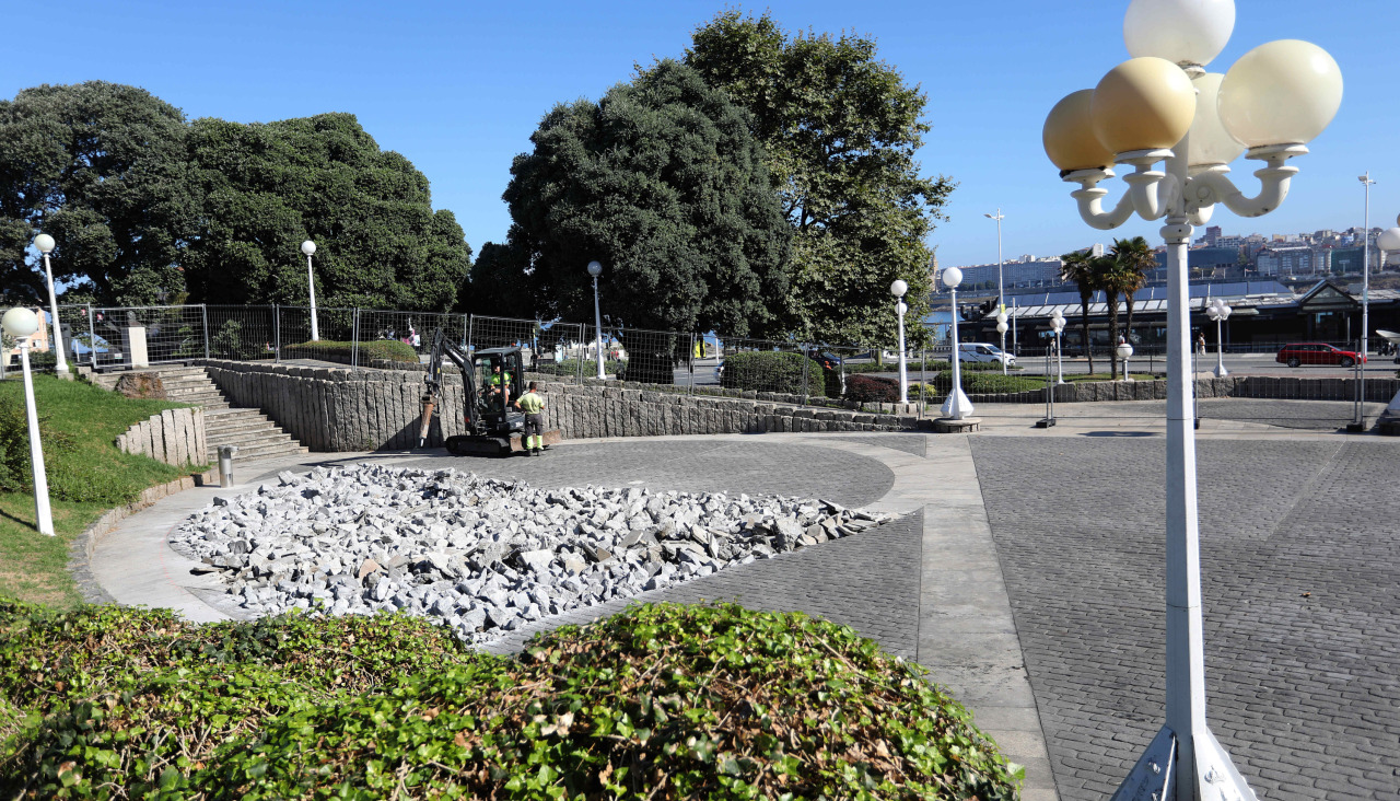 Inicio de las obras del nuevo parque de la plaza de Portugal
