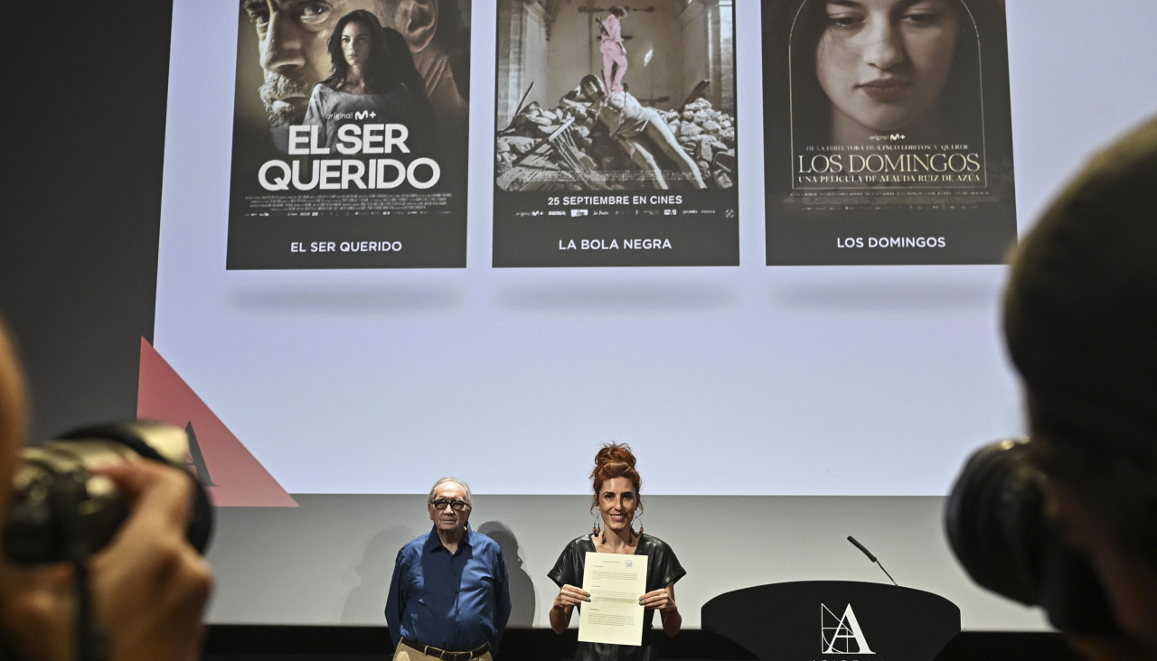 Miriam Garlo, este jueves durante la presentación de las películas seleccionadas |