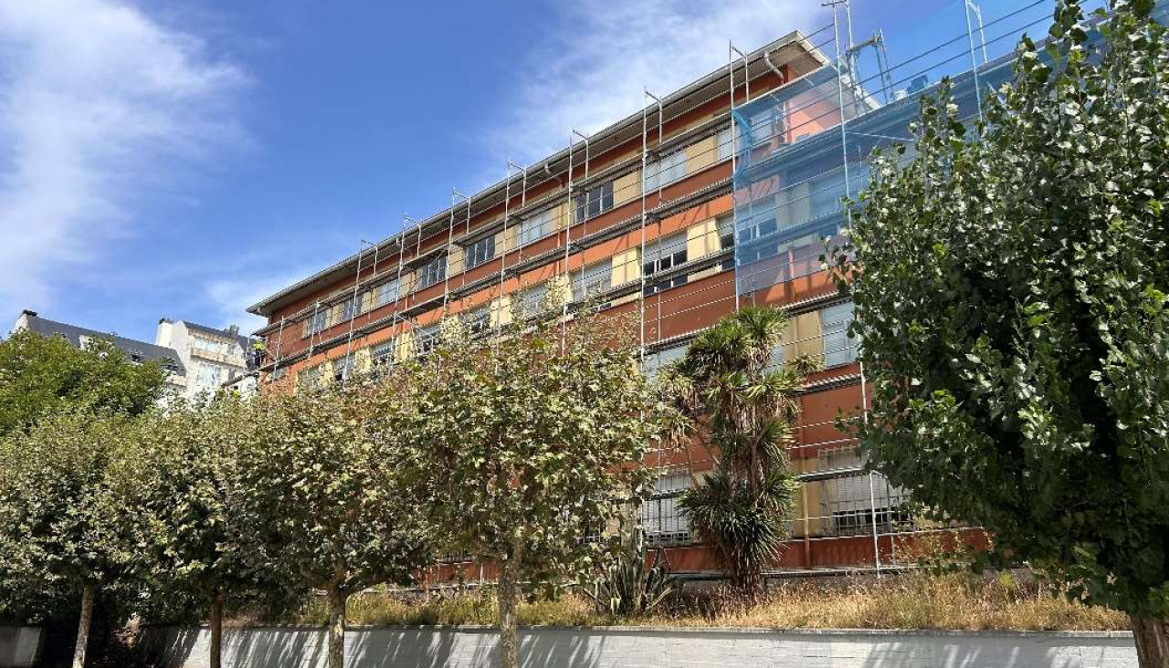 Estado de las obras en el instituto de Zalaeta