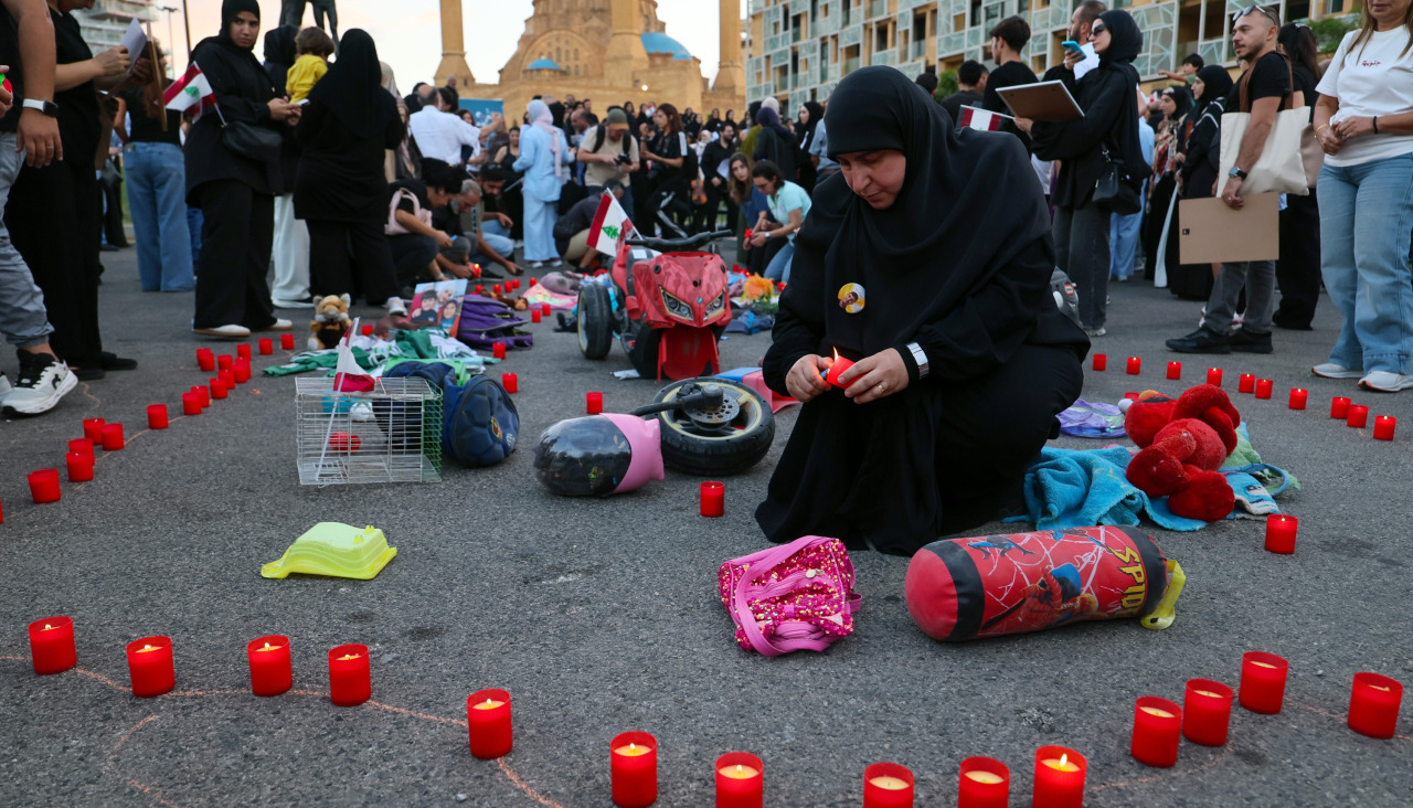 Vigilia en Beirut por los muertos y heridos en el conflicto entre Hizbulá e Israel