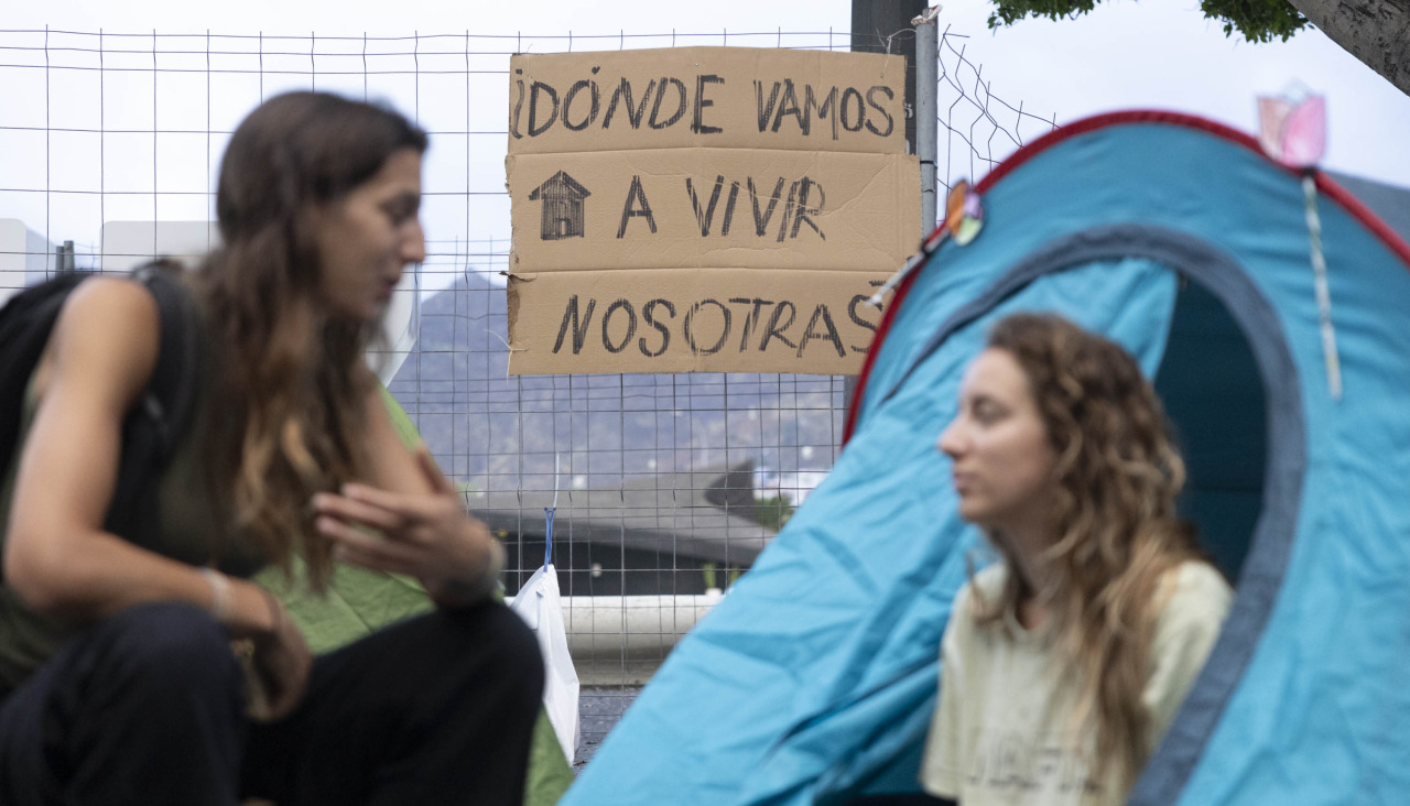 Acampada organizada en Santa Cruz de Tenerife