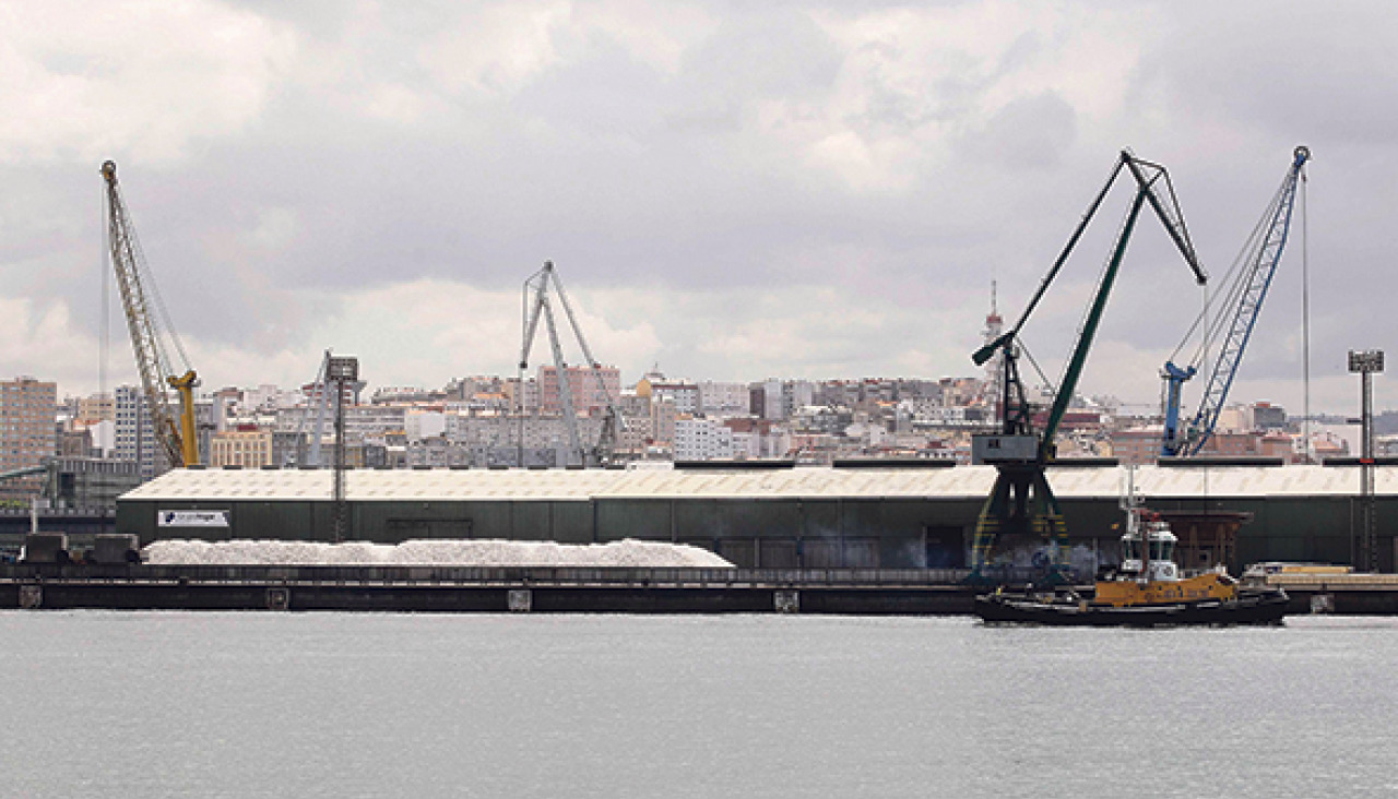 Vista del puerto de A Coruña