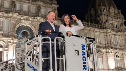 Vídeo bomberos boda en María Pita