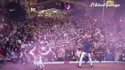 La actuación de Los Satélites durante las fiestas del Ventorrillo