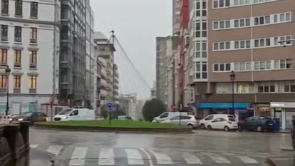 Lluvia en A Coruña el 5 de noviembre