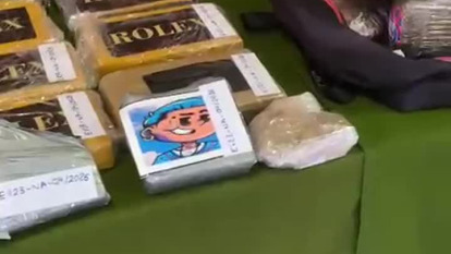 Objetos incautados en una operación en Palavea