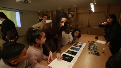 Taller de la Fundación MOP con estudiantes del Wenceslao Fernández Flórez
