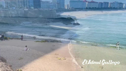Playas verdes en A Coruña