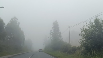 Niebla entre Sada y Oleiros el 26 de mayo