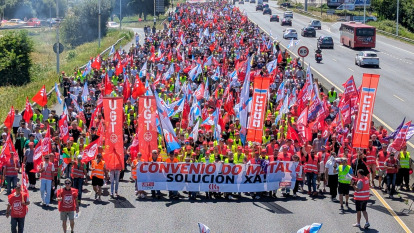 Protesta trabajadores del metal