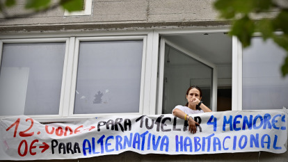Desalojo madre ucraniana