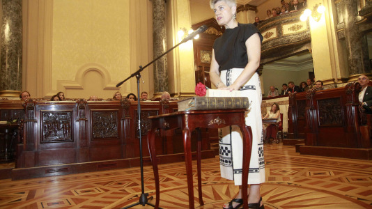 Mercedes Queixas, concejala del BNG