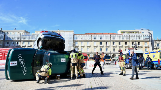 Simulacro en María Pita @Javier Alborés (13)