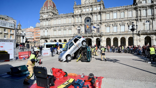 Simulacro en María Pita @Javier Alborés (14)