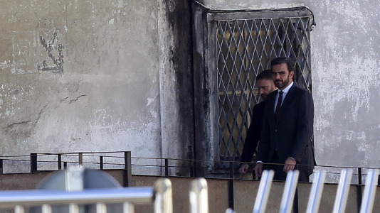 Diego Calvo llega a la presentación de la exposición sobre Helmut Newton organizada por la Fundación MOP en A Coruña @ Quintana (9)