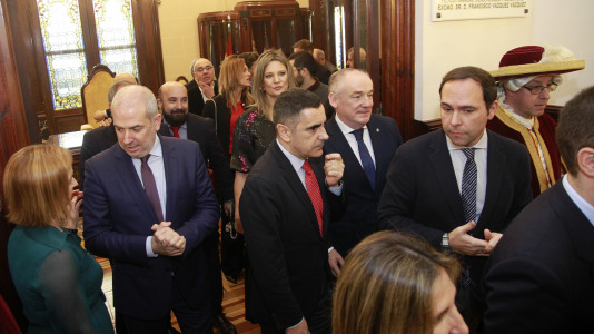 Tradicional recepción de Navidad en María Pita @Quintana