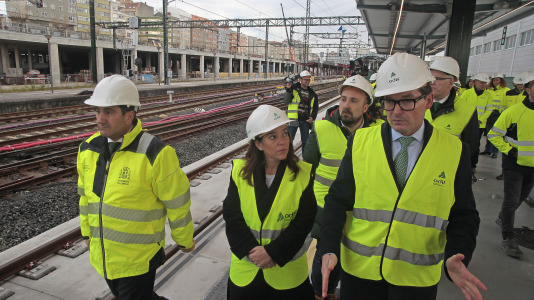La nueva estación provisional de tren de A Coruña (48)