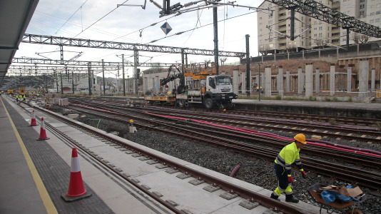 La nueva estación provisional de tren de A Coruña (31)