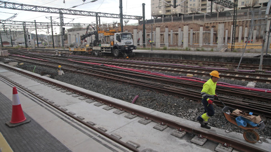 La nueva estación provisional de tren de A Coruña (32)