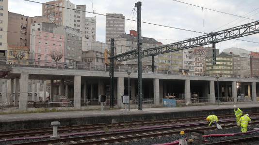 La nueva estación provisional de tren de A Coruña (33)