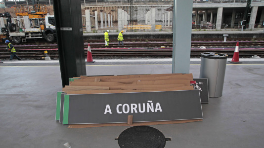 La nueva estación provisional de tren de A Coruña (20)