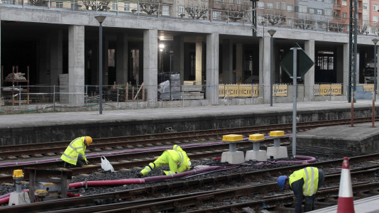 La nueva estación provisional de tren de A Coruña (26)