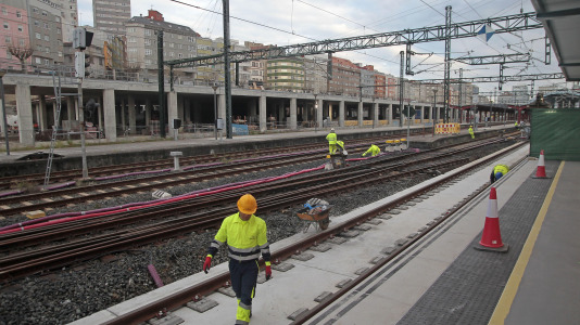 La nueva estación provisional de tren de A Coruña (30)