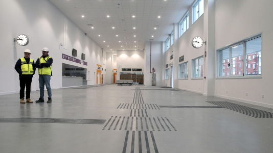 La nueva estación provisional de tren de A Coruña (16)