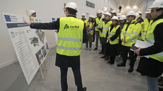 La nueva estación provisional de tren de A Coruña (14)