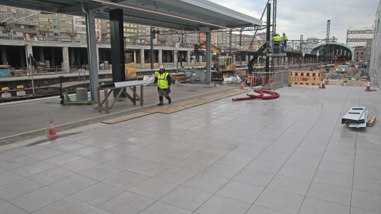 La nueva estación provisional de tren de A Coruña (39)
