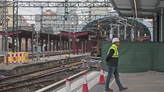 La nueva estación provisional de tren de A Coruña (52)