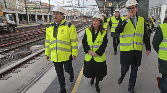 La nueva estación provisional de tren de A Coruña (49)