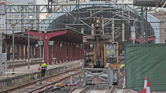 La nueva estación provisional de tren de A Coruña (1)