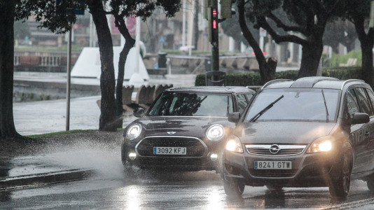 Viento y lluvia en A Coruña por el temporal Herminia @ Quintana (10)