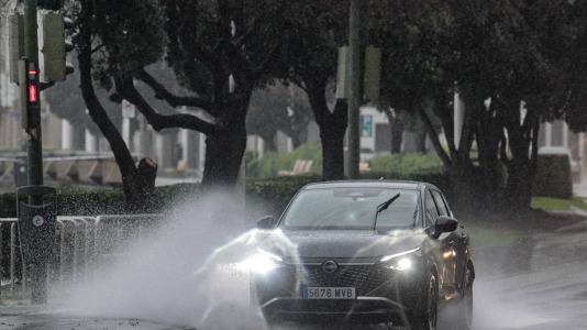 Viento y lluvia en A Coruña por el temporal Herminia @ Quintana (7)